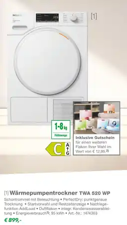 EP Miele wärmepumpentrockner twa 520 wp Angebot