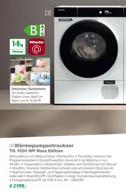 EP Miele wärmepumpentrockner tq 1000 wp nova edition Angebot