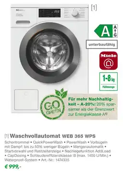 EP Miele waschvollautomat web 365 wps Angebot