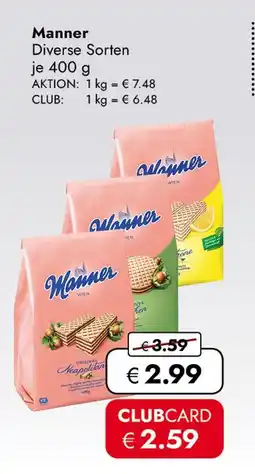 Travel Free Manner waffeln Angebot