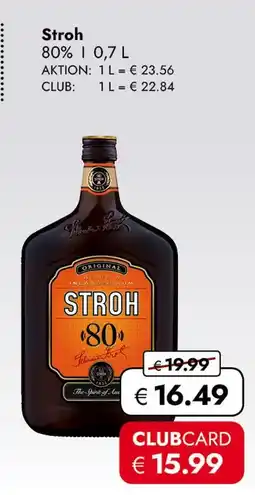 Travel Free Stroh rum Angebot