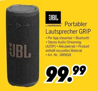 MEDIMAX Jbl by harman portabler lautsprecher grip Angebot