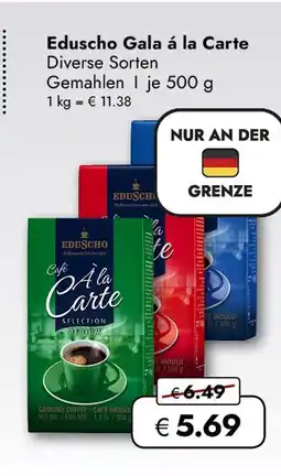 Travel Free Eduscho gala á la carte Angebot