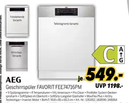 MEDIMAX Aeg geschirrspüler favorit fee74716pm Angebot