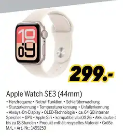 MEDIMAX Apple apple watch se3 (44mm) Angebot