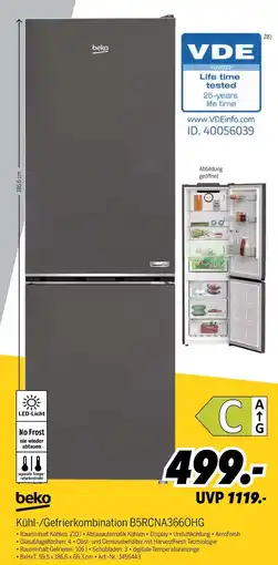 MEDIMAX Beko kühl-/gefrierkombination b5rcna366ohg Angebot