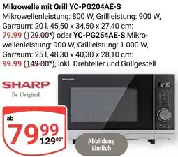 Globus SHARP Mikrowelle mit Grill YC-PG204AE-S Angebot