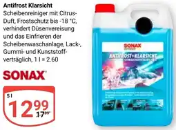Globus SONAX Antifrost Klarsicht Angebot