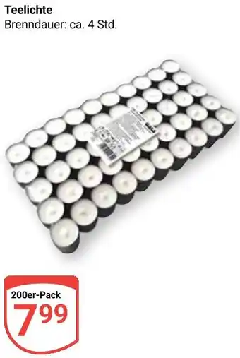 Globus Teelichte Angebot