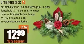 V Baumarkt Urnengesteck Angebot