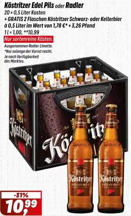 Simmel Köstritzer Edel Pils oder Radler Angebot