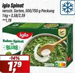Simmel iglo Spinat Angebot