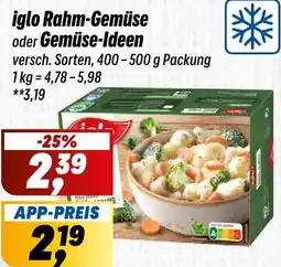 Simmel iglo Rahm-Gemüse oder Gemüse-Ideen Angebot