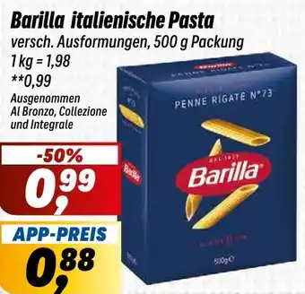 Simmel Barilla italienische Pasta Angebot