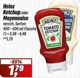 Simmel Heinz Ketchup oder Mayonnaise Angebot
