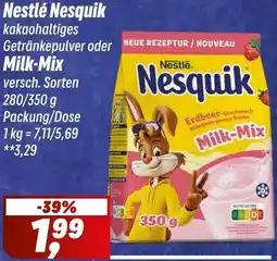 Simmel Nestlé Nesquik oder Milk-Mix Angebot