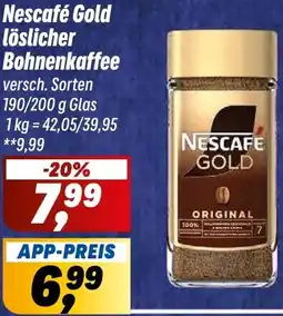 Simmel Nescafé Gold löslicher Bohnenkaffee Angebot
