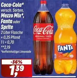 Simmel Coca-Cola, Mezzo Mix, Fanta oder Sprite Angebot