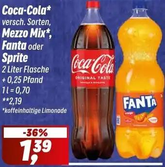 Simmel Coca-Cola, Mezzo Mix, Fanta oder Sprite Angebot