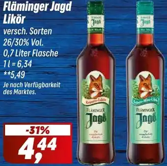 Simmel Fläminger Jagd Likör Angebot