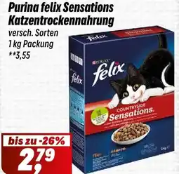 Simmel Purina felix Sensations Katzentrockennahrung Angebot