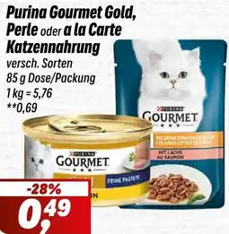 Simmel Purina Gourmet Gold, Perle oder a la Carte Katzennahrung Angebot