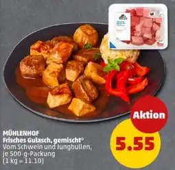 PENNY MÜHLENHOF Frisches Gulasch, gemischt Angebot