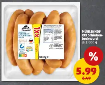 PENNY MÜHLENHOF XXL Schinkenbockwurst Angebot