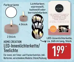 Aldi Nord Home creation led-teelichte Angebot