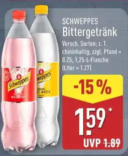 Aldi Nord Schweppes bittergetränk original wildberry Angebot