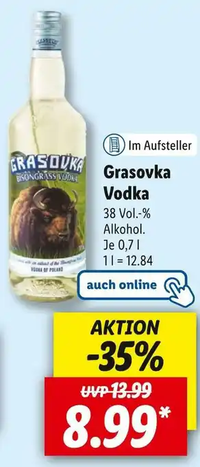 Lidl Grasovka vodka Angebot