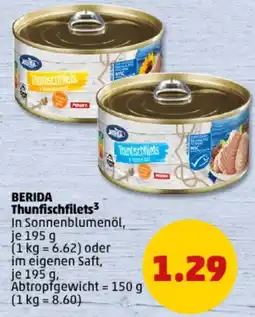 PENNY BERIDA Thunfischfilets Angebot