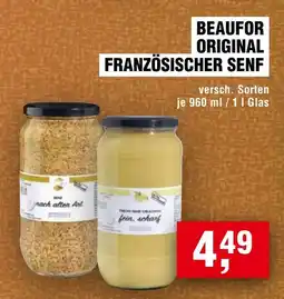 Handelshof BEAUFOR ORIGINAL FRANZÖSISCHER SENF Angebot