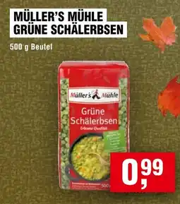 Handelshof MÜLLER'S MÜHLE GRÜNE SCHÄLERBSEN Angebot