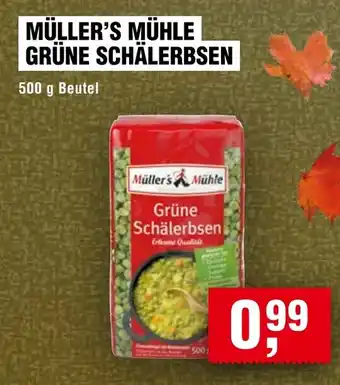 Handelshof MÜLLER'S MÜHLE GRÜNE SCHÄLERBSEN Angebot