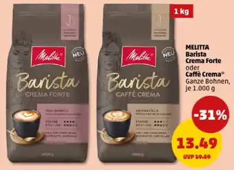 PENNY MELITTA Barista Crema Forte oder Caffè Crema Angebot