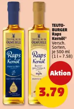PENNY TEUTO- BURGER Raps Kernöl Angebot