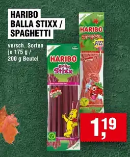 Handelshof HARIBO BALLA STIXX / SPAGHETTI Angebot
