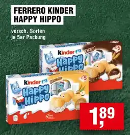 Handelshof FERRERO KINDER HAPPY HIPPO Angebot