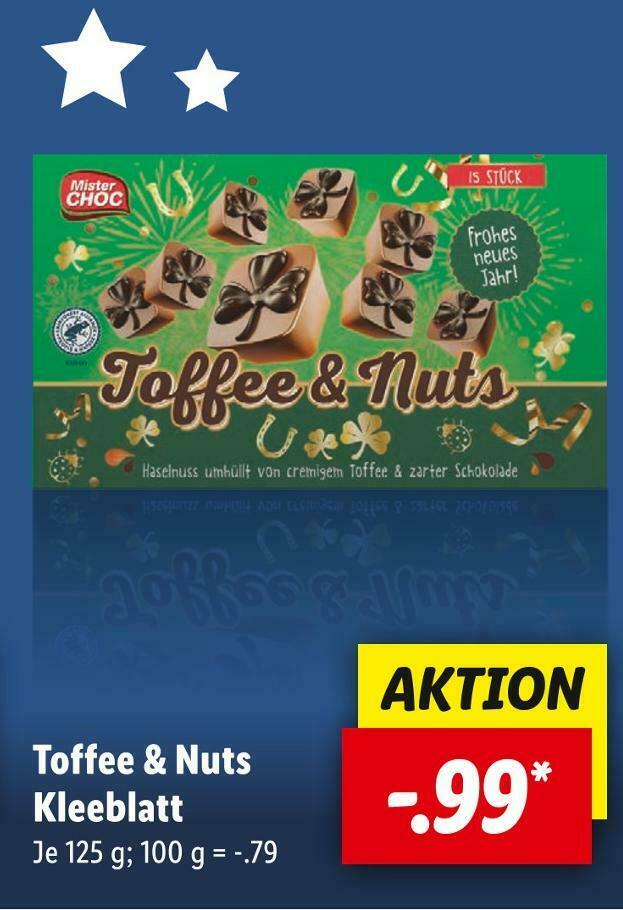 Toffee & nuts kleeblatt Angebot bei Lidl