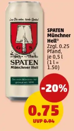 PENNY SPATEN Münchner Hell Angebot