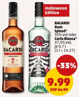 PENNY BACARDI Rum Spiced oder Carta Blanca Angebot