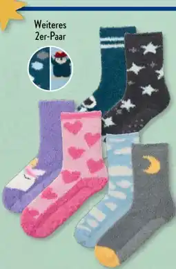Aldi Süd Lily & Dan Kinder-Antirutschsocken Glow in the Dark 2 Paar Angebot
