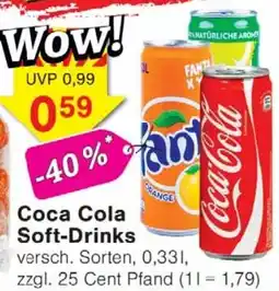 Wiglo Wunderland Coca Cola Soft-Drinks Angebot