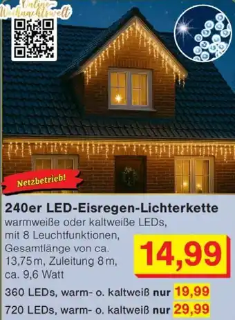 Wiglo Wunderland 240er LED-Eisregen-Lichterkette Angebot