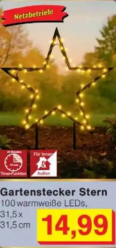 Wiglo Wunderland Gartenstecker Stern Angebot