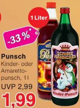 Wiglo Wunderland Punsch Kinder- oder Amaretto- punsch Angebot