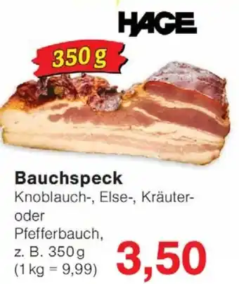 Wiglo Wunderland HAGE Bauchspeck Angebot