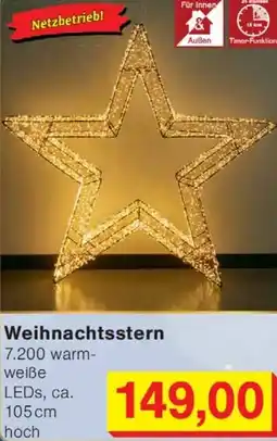 Wiglo Wunderland Weihnachtsstern Angebot