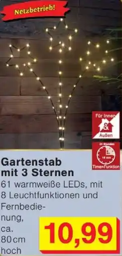Wiglo Wunderland Gartenstab mit 3 Sternen Angebot